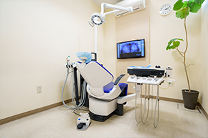 個室形式の診療室と個別カウンセリング室完備